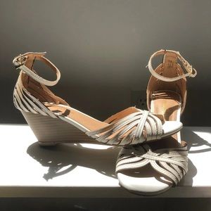 White Montego Bay Club Wedge Sandal || sz 6.5